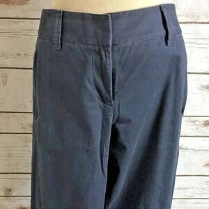 ANN TAYLOR LOFT Women Zip Up Modern Skinny Ankle Pockets Blue Pants Sz 8 Petite